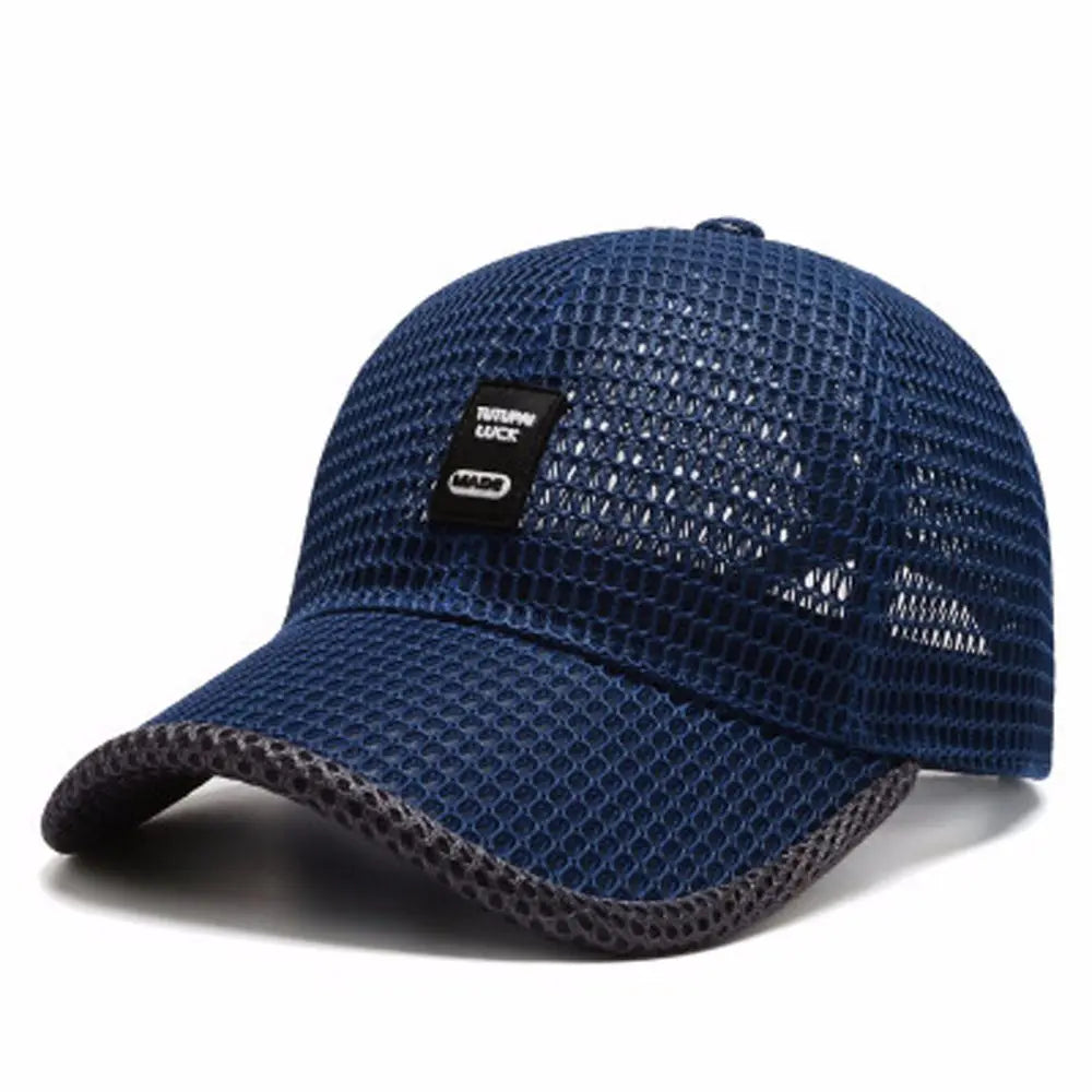 Black Women Adjustable Unisex Sport Hats Breathable Casual Sport Hats Cap Snapback Hats Mesh Cap Fishing Baseball Caps