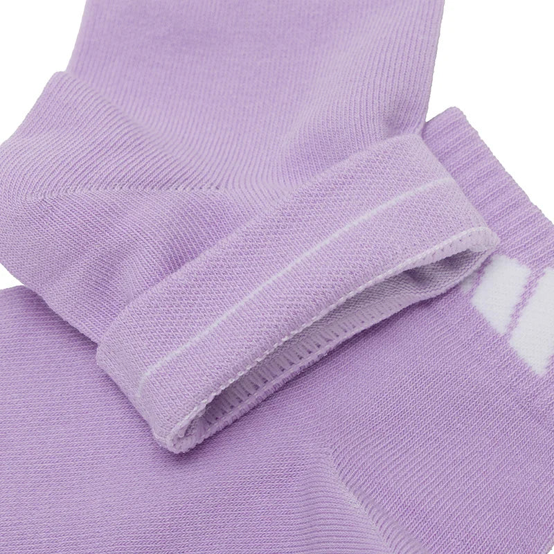 Adidas Men's and Women's Casual Socks Purple and White 2-Pack Sports Socks Running Breathable Fitness Ankle Socks KC1503