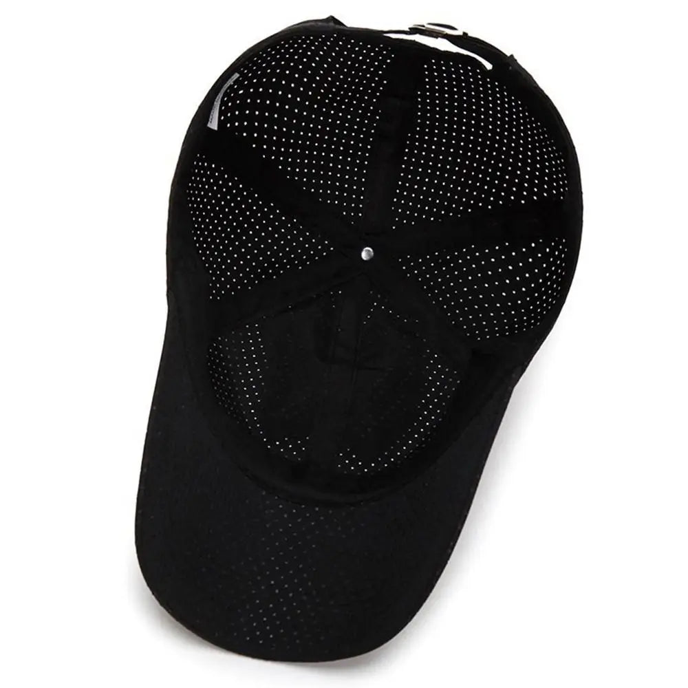 Sun Hat Quick Dry Baseball Cap Adjustable Breathable Outdoor Hat Thin Mesh Snapback Sports Caps Running Hiking