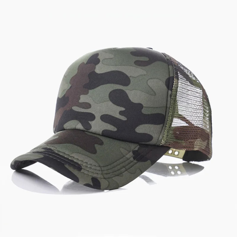 Adjustable Mesh Baseball Cap Unisex Summer Breathable Sun Protection Hat For Outdoor Sport Volunteer Group Fashion Trucker Hat