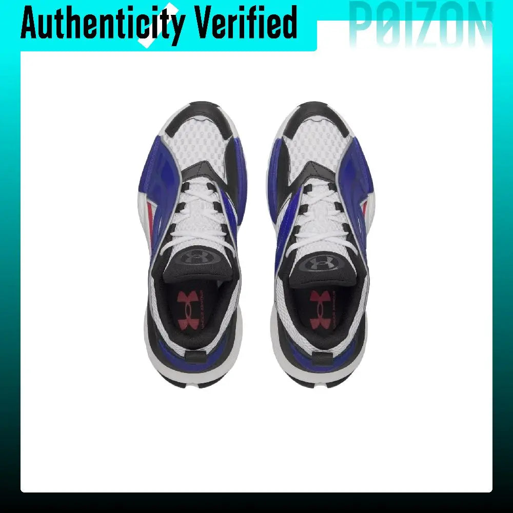 Under Armour Icon 96 Breathable Support Rebound Running Shoes Unisex White Blue Black 6006060-101