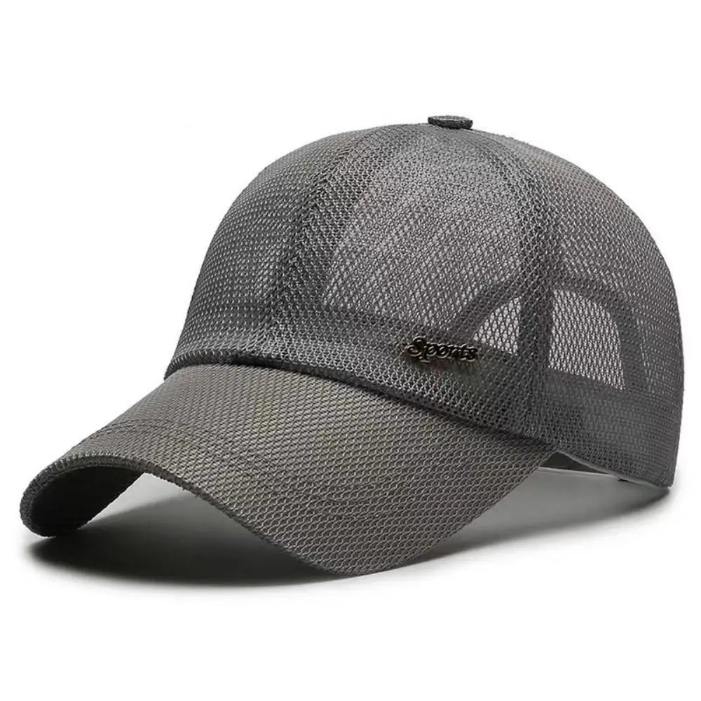 Quick-dry Letter Mesh Baseball Cap Adjustable Lightweight Snapback Hat Comfortable Breathable Sports Mesh Caps Summer