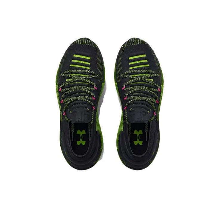 Under Armour HOVR Phantom 3 Comfortable Mesh Abrasion Resistant Breathable Low top Running Shoes Men's Black Green 3026814-001