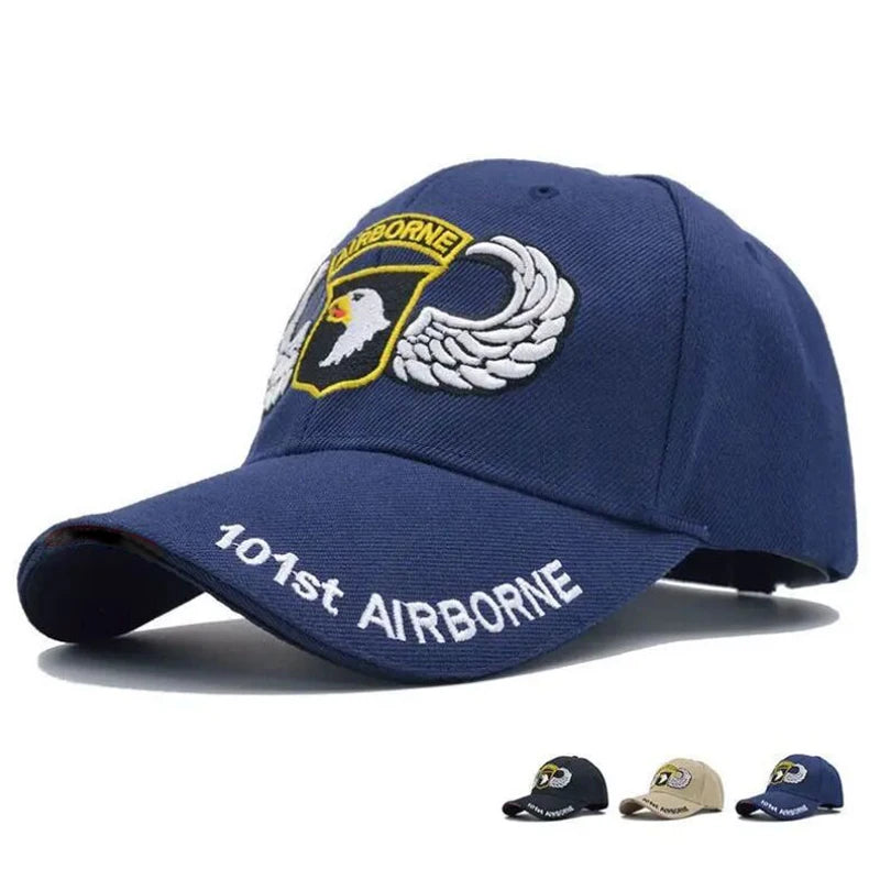 Tactical 101 Airborne Baseball Cap Snapback Caps Outdoor Leisure Hip Hop Sun Hat adjustable Men Women Fishing Hunting Hats