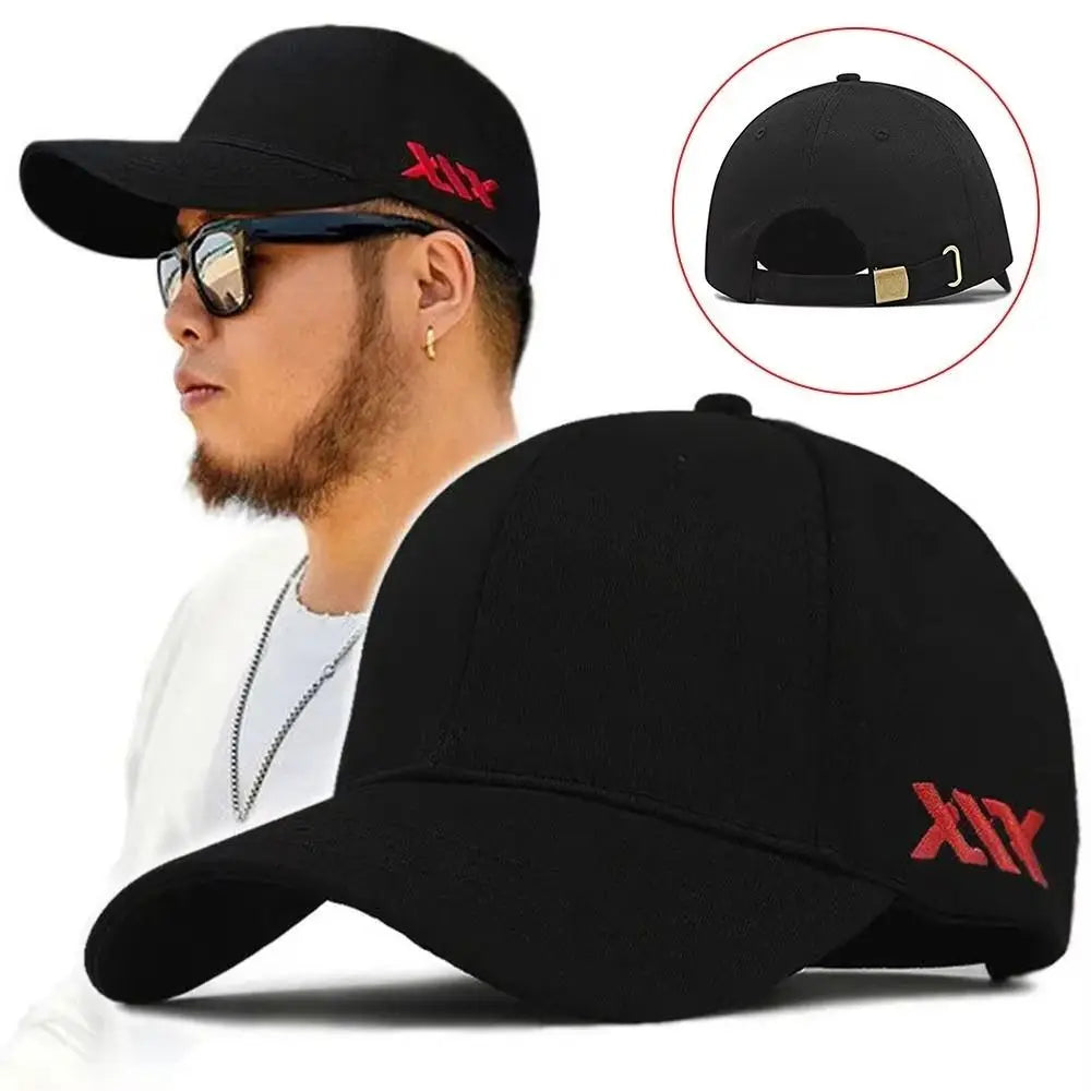 Cotton Hip Hop Sunscreen Hats Adjustable Letters Casual Snapback Caps Soft Sun Protection Large Size Baseball Caps Unisex
