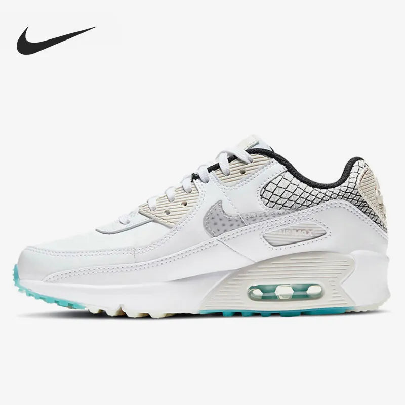 Nike Authentic Big Kids' Air Max 90 Cushioned Running Shoes DB4187-100
