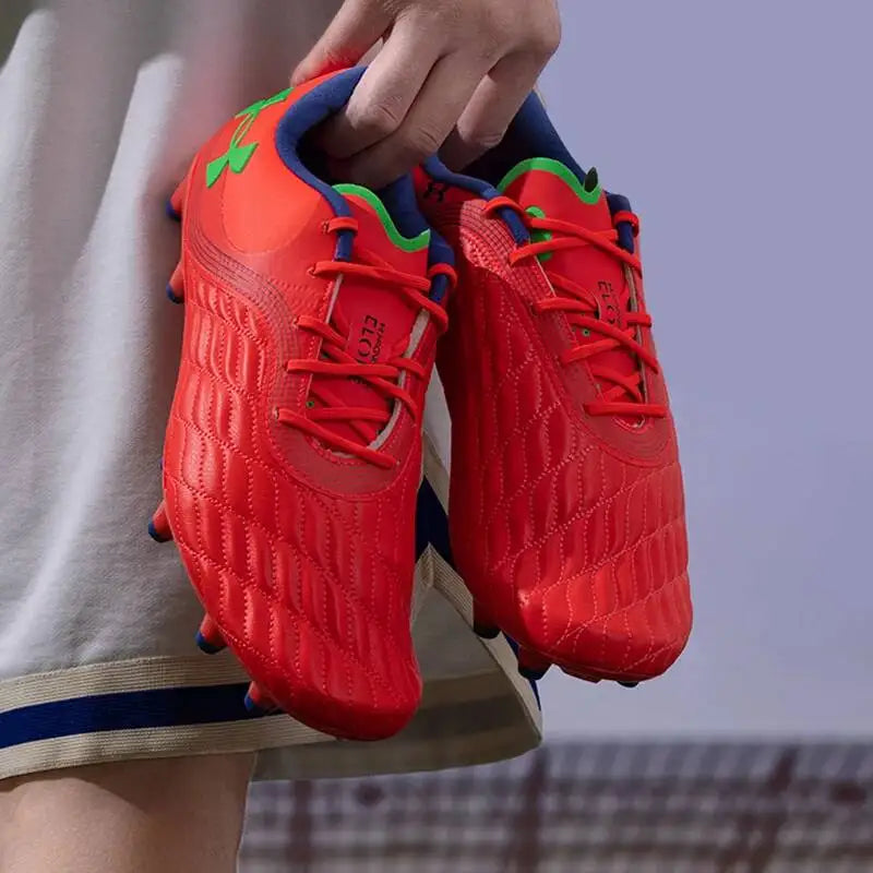Under Armour Firm Ground Soccer Cleats Men Non-Slip FG Studs Football Boots Breathable Professional Training Football Shoes