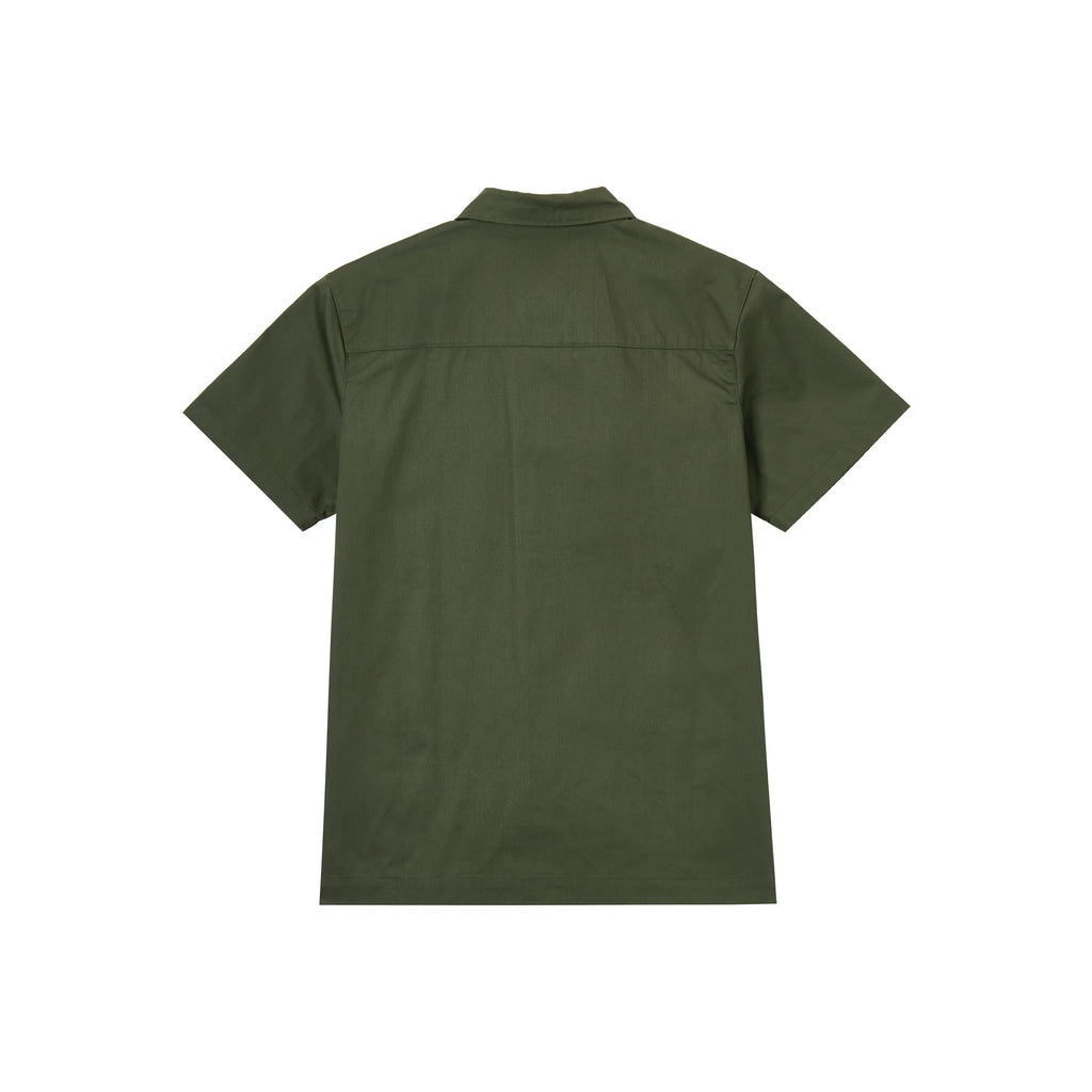 Nike Shirts Men's Khaki Green Pointed Collar Moderate Workwear DX3341-325