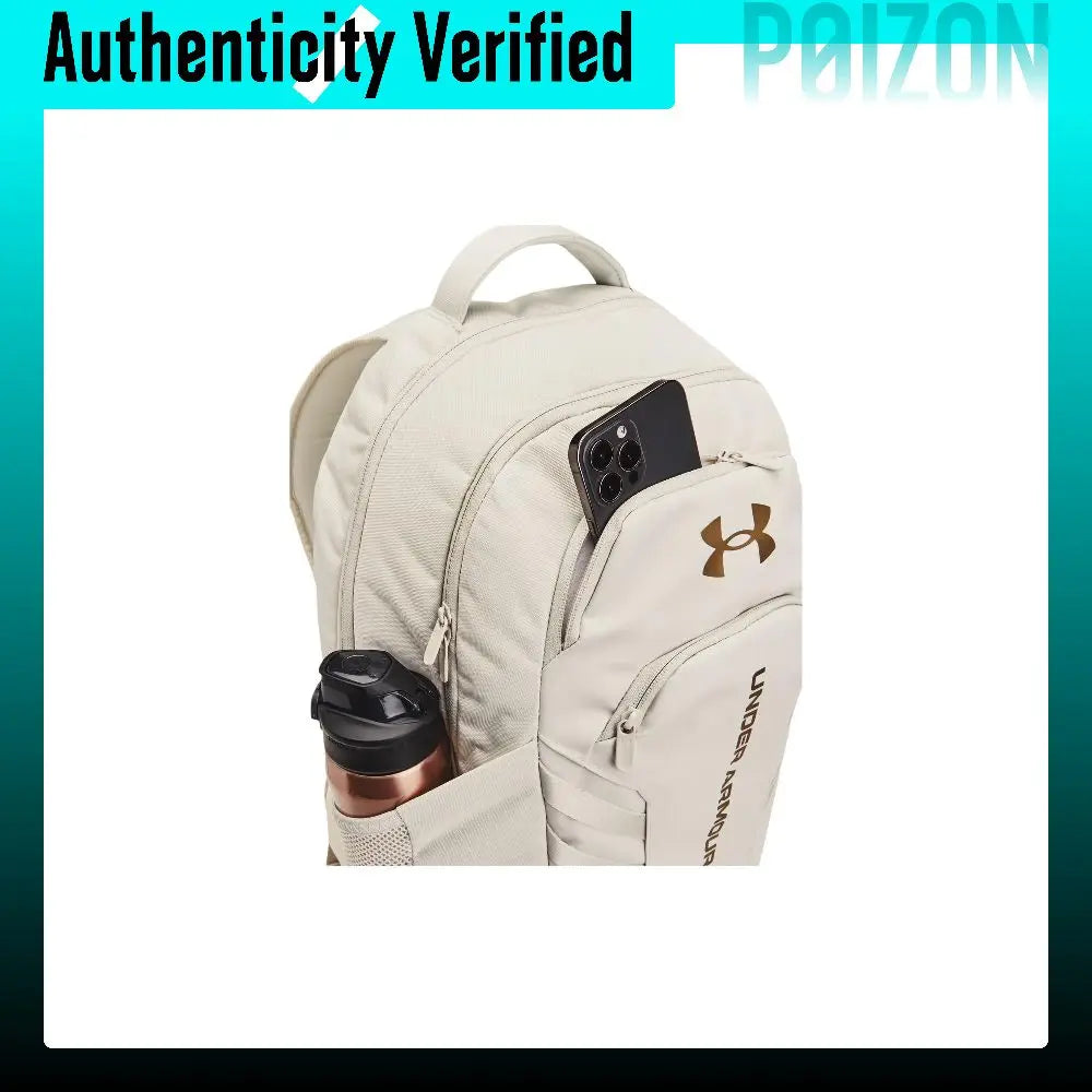 Under Armour Under Armour Polyester+Polyurethane Backpack Regular Unisex Summit White & Metallic Gold 1384671-110