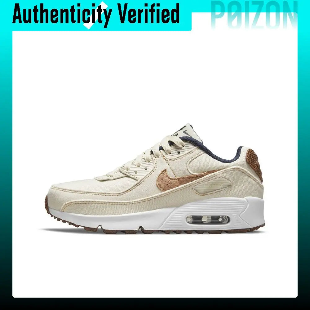 Nike Air Max 90 Running Shoes Women's Low-top Ecru DC7774-100