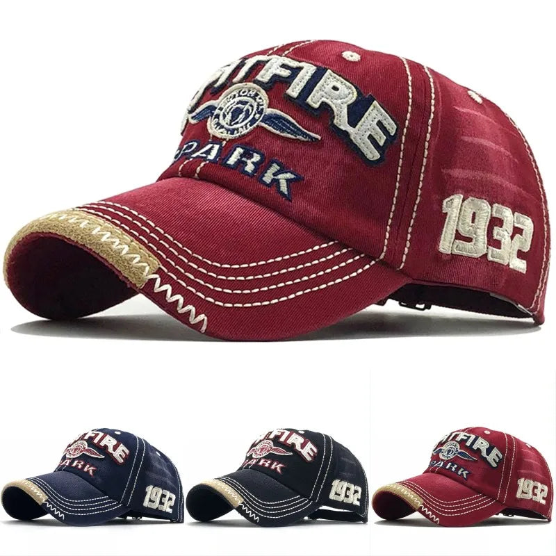  Wash Cotton Embroidered Letter Printed Golf Baseball Cap Unisex Sports Running Sunhat Hip Hop Dance Club An-ti UV Hat Visors