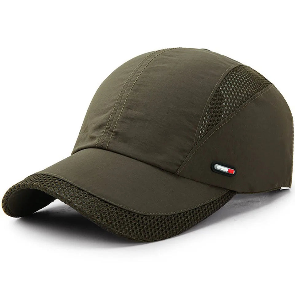 GOBYGO Sports Leisure Baseball Cap Quick-drying Hat Outdoor Commuting Running Sun Hat Mesh Breathable Summer Duck Tongue Cap