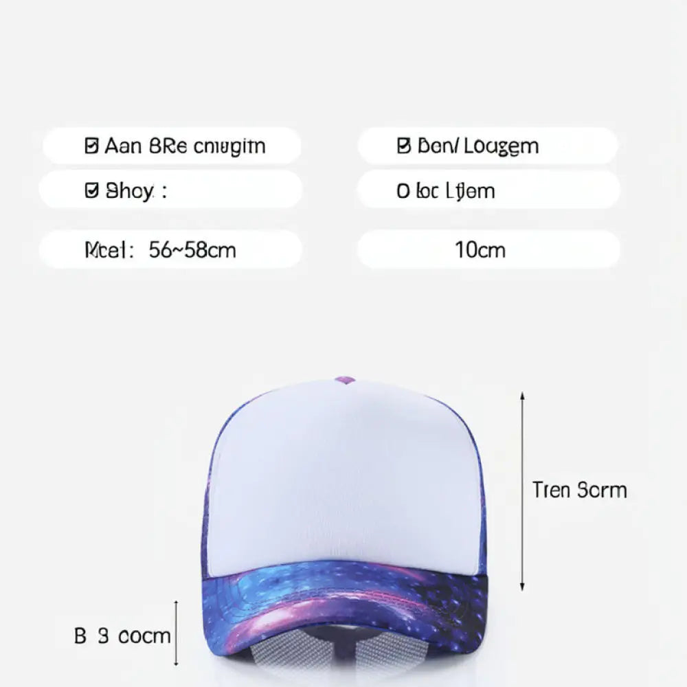 Adjustable Mesh Baseball Cap Unisex Summer Breathable Sun Protection Hat For Outdoor Sport Volunteer Group Fashion Trucker Hat