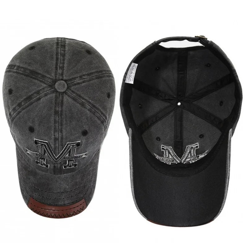 Letter Embroidery Washed Cotton Sports Tennis Hats Men Women An-ti UV Golf Baseball Cap Vintage Distressed Running Sunhat Visors