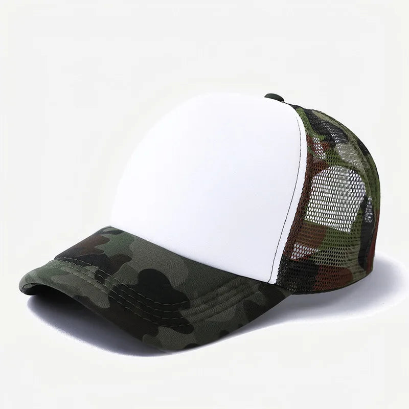 Adjustable Mesh Baseball Cap Unisex Summer Breathable Sun Protection Hat For Outdoor Sport Volunteer Group Fashion Trucker Hat
