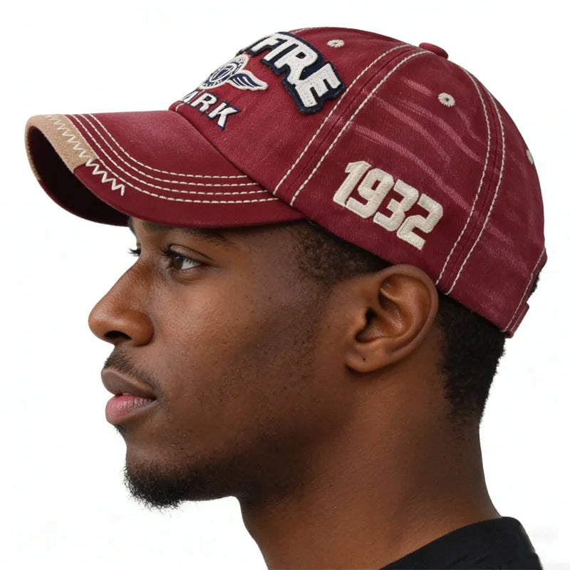  Wash Cotton Embroidered Letter Printed Golf Baseball Cap Unisex Sports Running Sunhat Hip Hop Dance Club An-ti UV Hat Visors