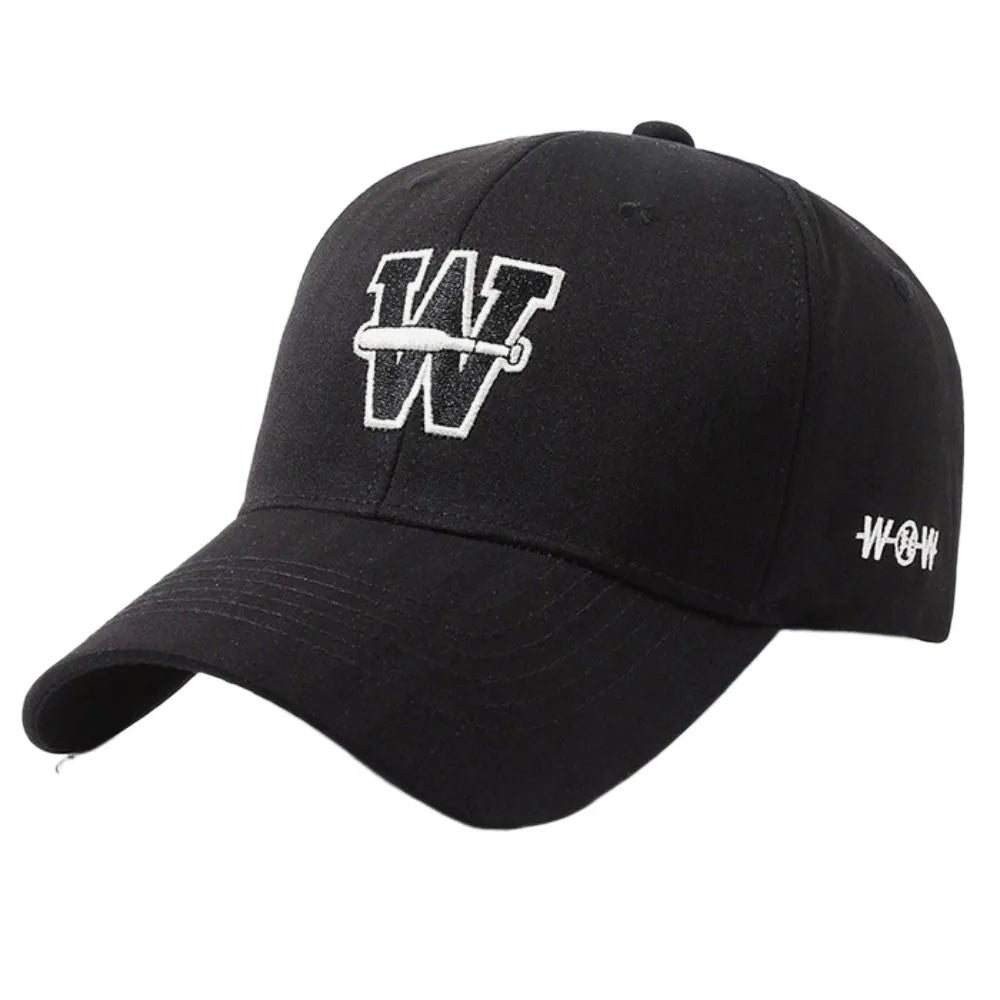 Fashion Cotton Hip Hop Sunscreen Hats Adjustable Washable W Letter Trucker Cap Comfortable Soft Sport Baseball Caps Summer