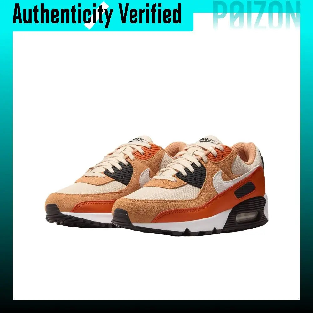 Nike Air Max 90 Classic And Versatile Running Shoes Unisex Orange Brown DM0029-800