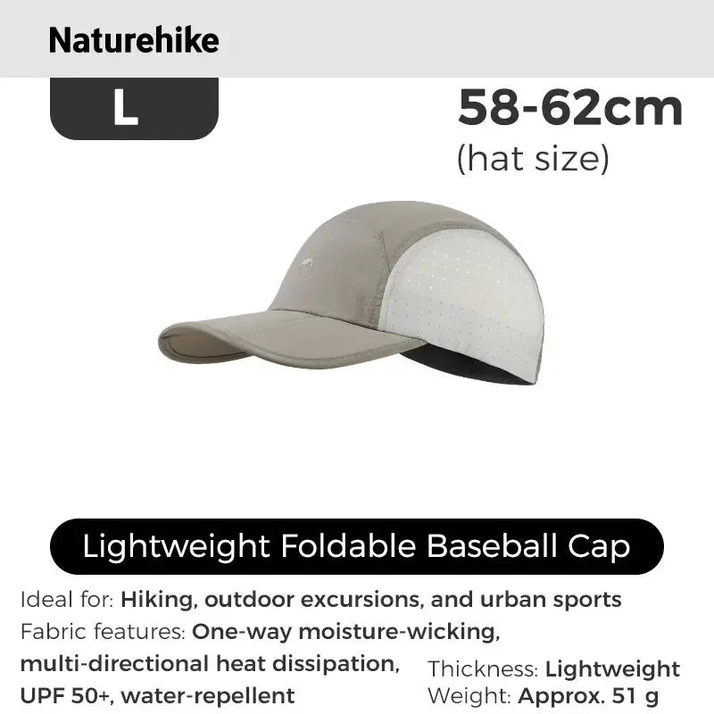 Naturehike Hiking Hat Summer Thin Breathable Mesh Baseball Caps for Men Women Outdoor Camping Fishing Running Sun Protection