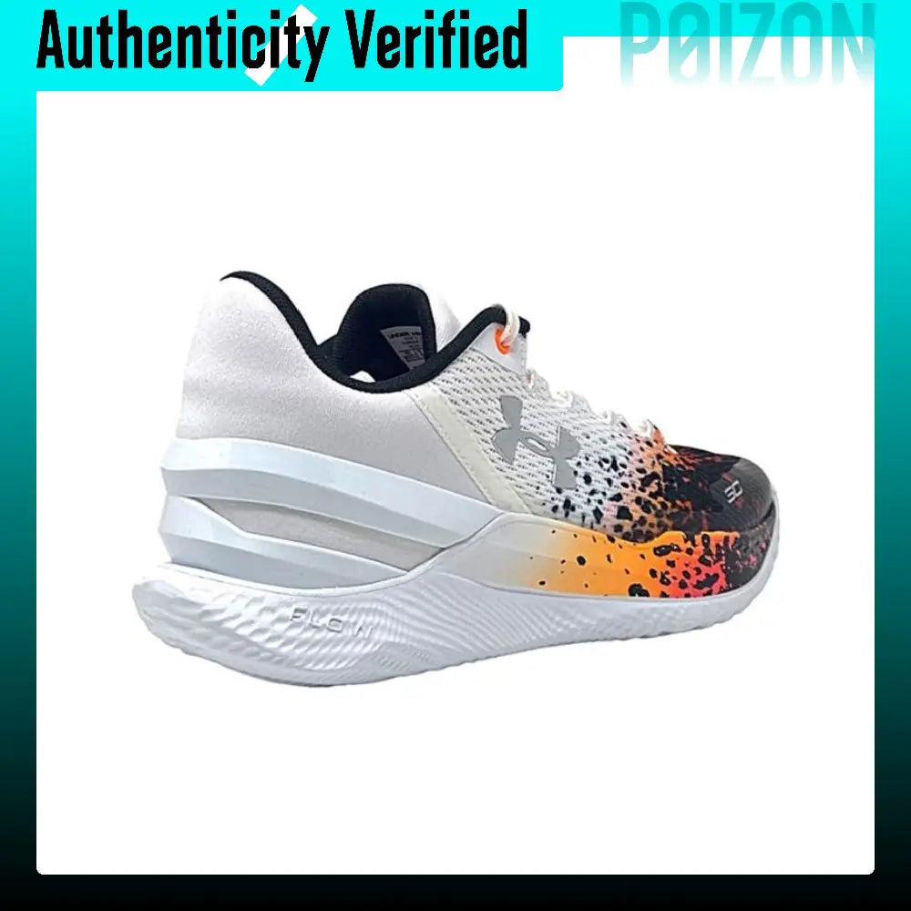 Under Armour Curry 2 Low Flotro Comfortable Low top Basketball Shoes Men's White Black 3026277-100
