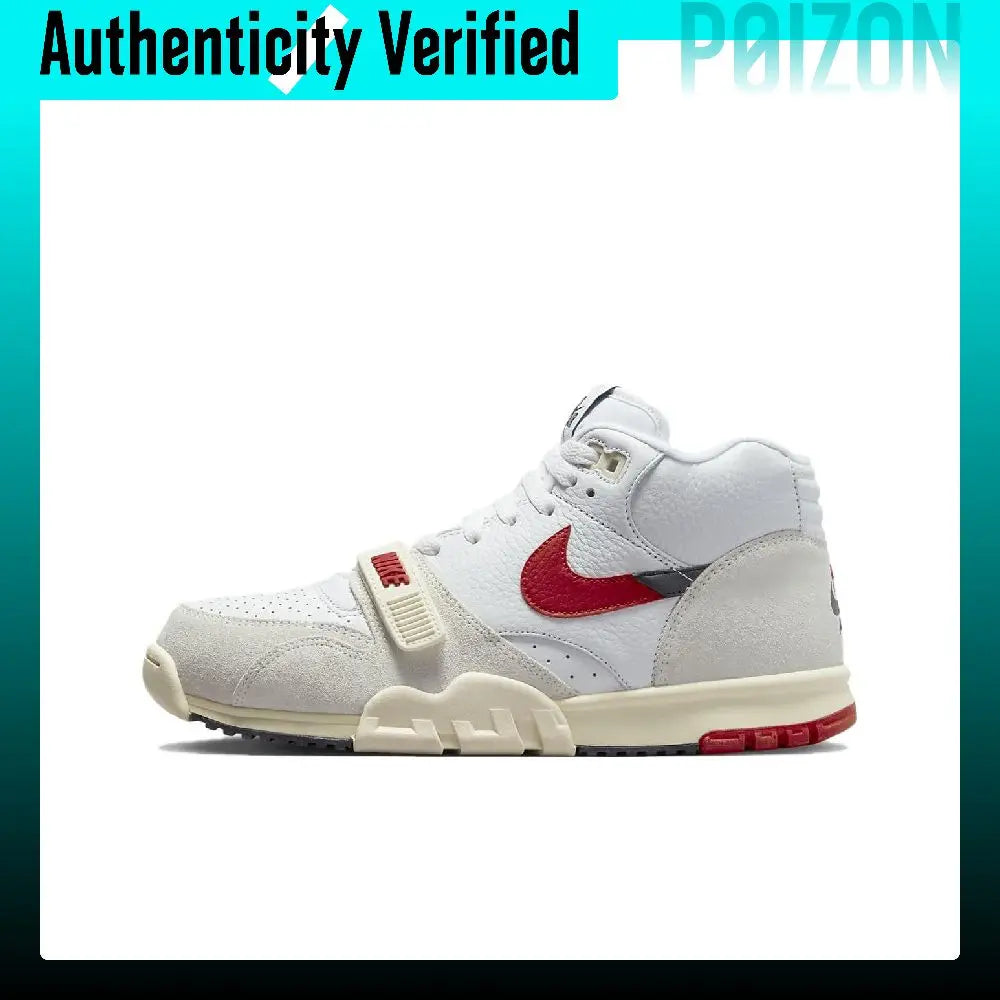 Nike Air Trainer 1 Mid top Training Shoes Men's White Red Black DZ2547-100
