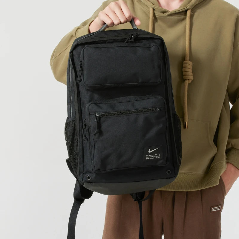 Nike Air Cushion Strap Zipper Durable Large Capacity Sports Casual Training Backpack Shoulder Bag Unisex CK2668-010