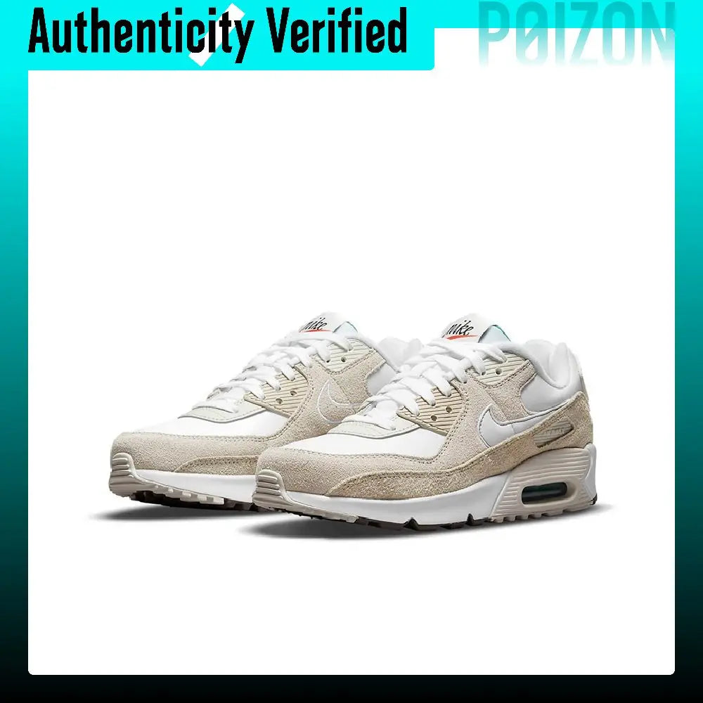 Nike Air Max 90 Running Shoes Women's Low-top Sail White/Light Bone/White DB4179-100