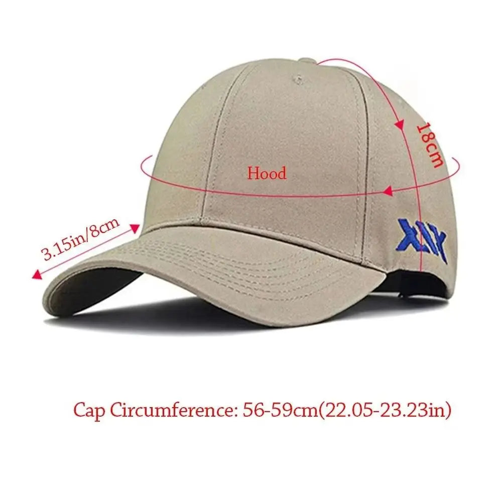 Cotton Hip Hop Sunscreen Hats Washable Letters Casual Snapback Caps Versatile Sun Protection Large Size Baseball Caps Unisex