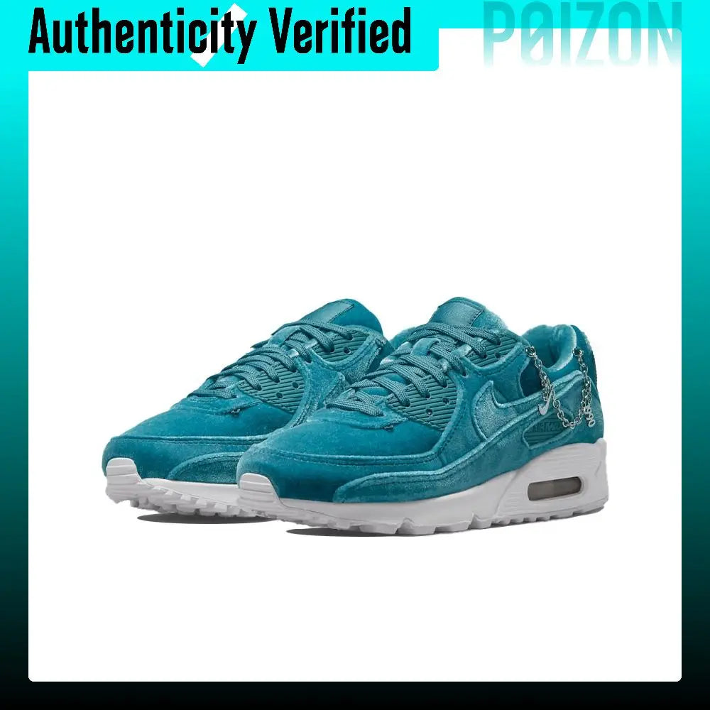 Nike Air Max 90 Split Suede Low top Casual Running Shoes Women's Lake Green DO2194-001