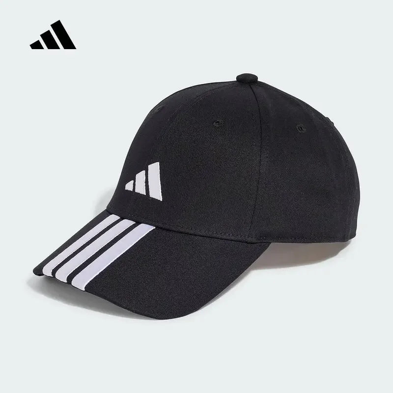 Adidas Unisex 3-Stripes Baseball Cap Autumn Athletic Style Sun Protection Adjustable Sports Hat JG1072