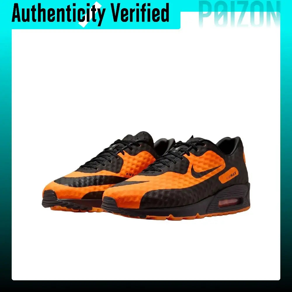 Nike Air Max 90 Rebound Running Shoes Men's Black Orange IR1978-844
