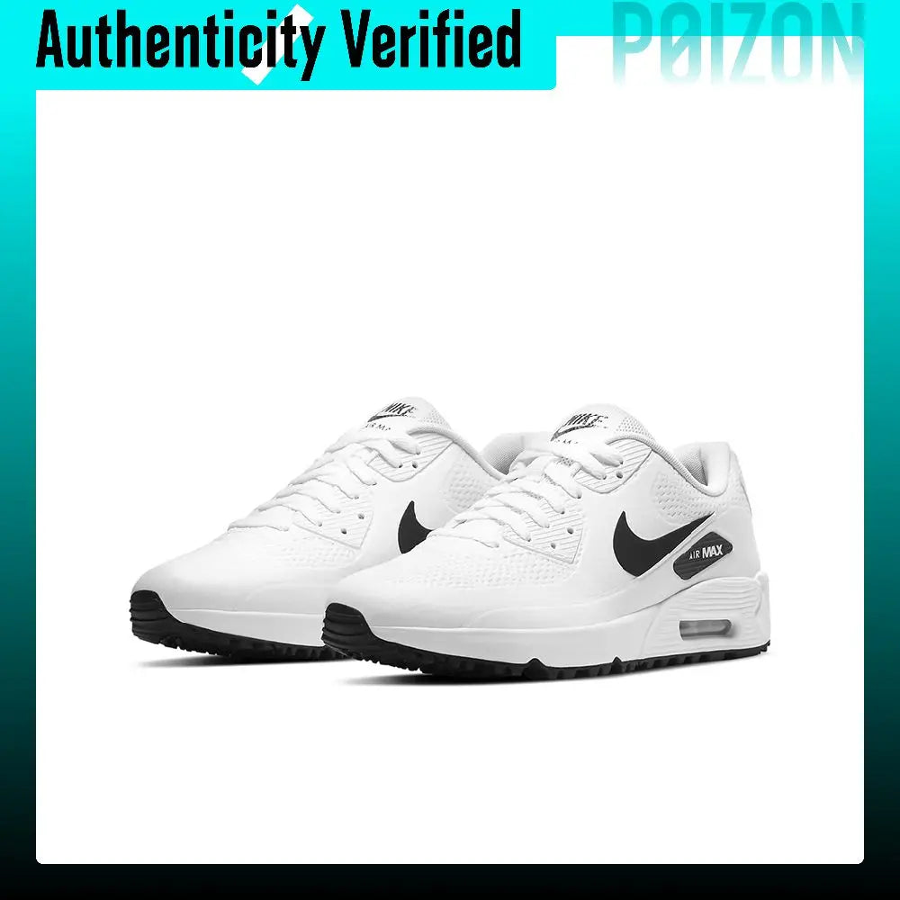 Nike Air Max 90 Running Shoes Unisex Low-top White/Black CU9978-101