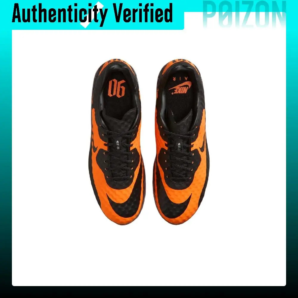 Nike Air Max 90 Rebound Running Shoes Men's Black Orange IR1978-844