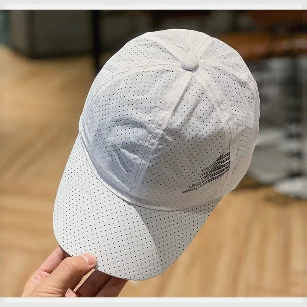 Outdoor Sports Baseball Cap Unisex Quick Dry Sun Shade Hat Summer Thin Breathable Mesh Hat for Fishing Hiking Travel Daily Use