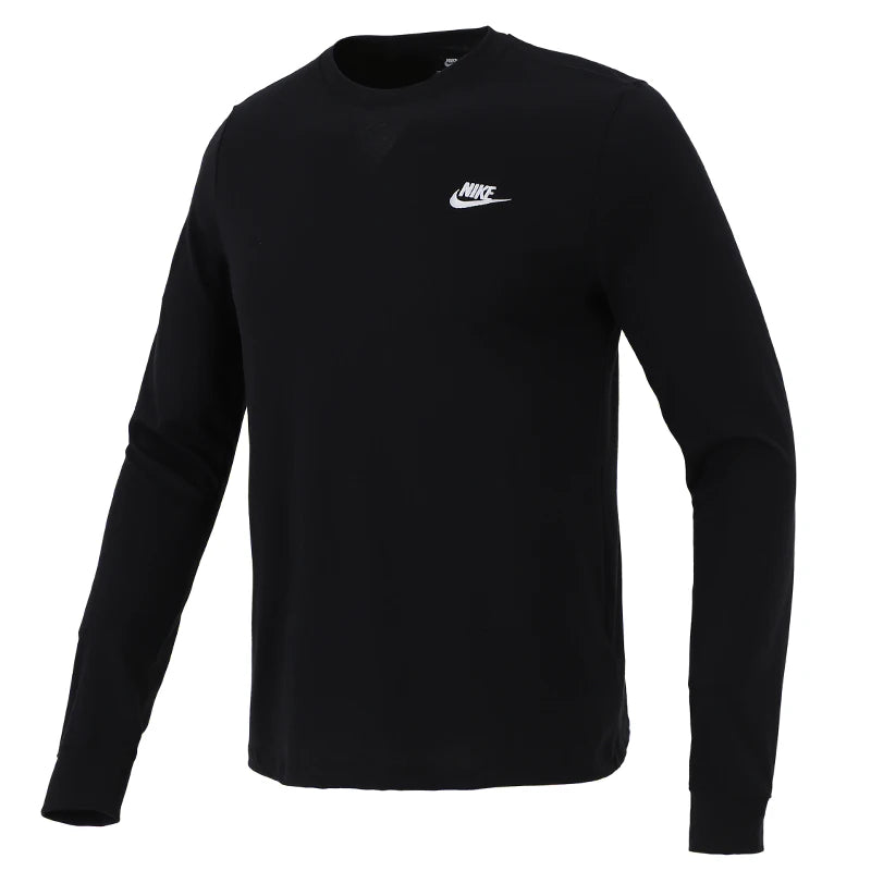 Nike Men's Sportswear Long-Sleeved Cotton T-Shirt Thin Base Layer Shirt Simple, Comfortable and Breathable Top Ar5194-010