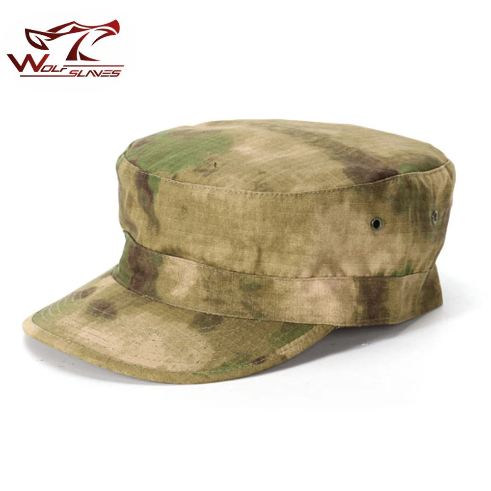 US Hat Camouflage Cap Airsoft Hunting Outdoor Baseball Hat Flat Top Soldier Hats Unisex Tactical Hat Hot Sale
