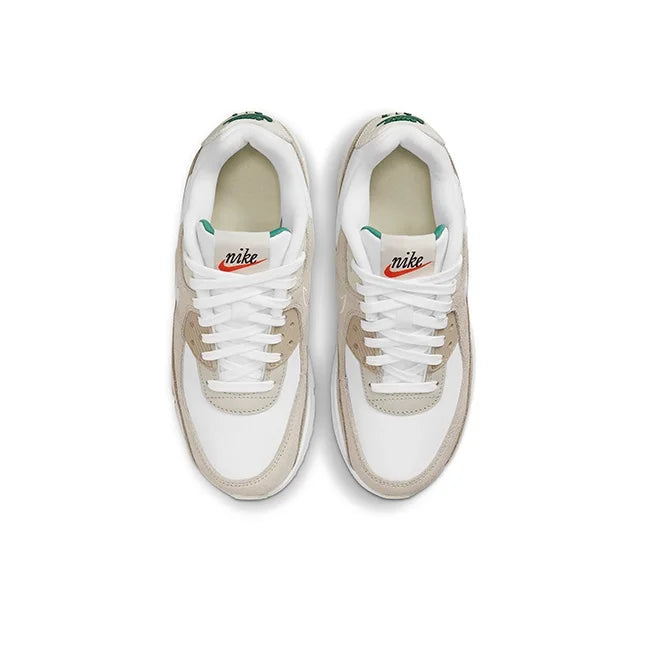 Nike Air Max 90 Running Shoes Women's Low-top Sail White/Light Bone/White DB4179-100