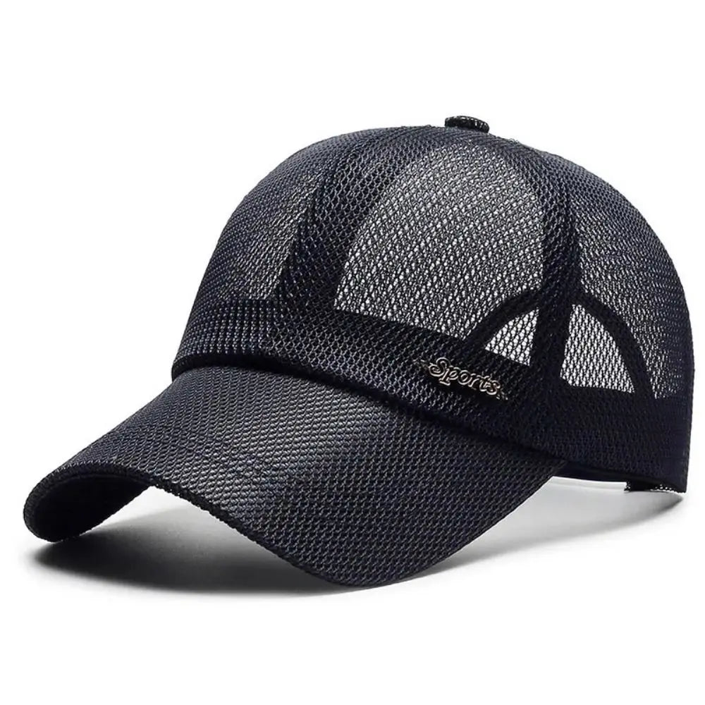 Quick-dry Letter Mesh Baseball Cap Adjustable Lightweight Snapback Hat Comfortable Breathable Sports Mesh Caps Summer