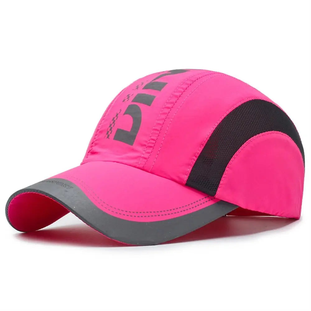 Summer Breathable Quick Dry Cap Adjustable Waterproof Baseball Cap Ultra-Thin Snapback Sports Hat Running