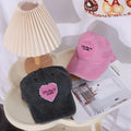 Adjustable Retro Hip Hop Outdoor For Men Korean Style Pink Love Heart Travel Snapback Hat Heart Baseball Cap Visors Cap Sun Cap