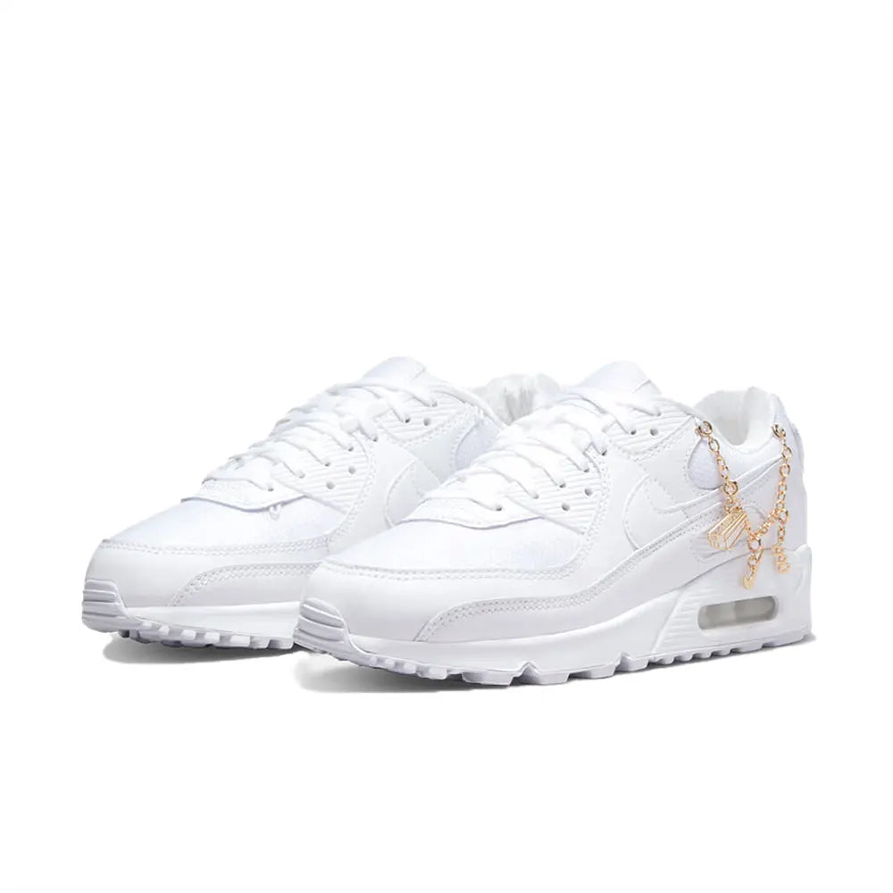 Nike Air Max 90 Women's Sneakers Air Max Cushioning Classic Retro Design Comfort Durable Casual Shoes DH0569-100