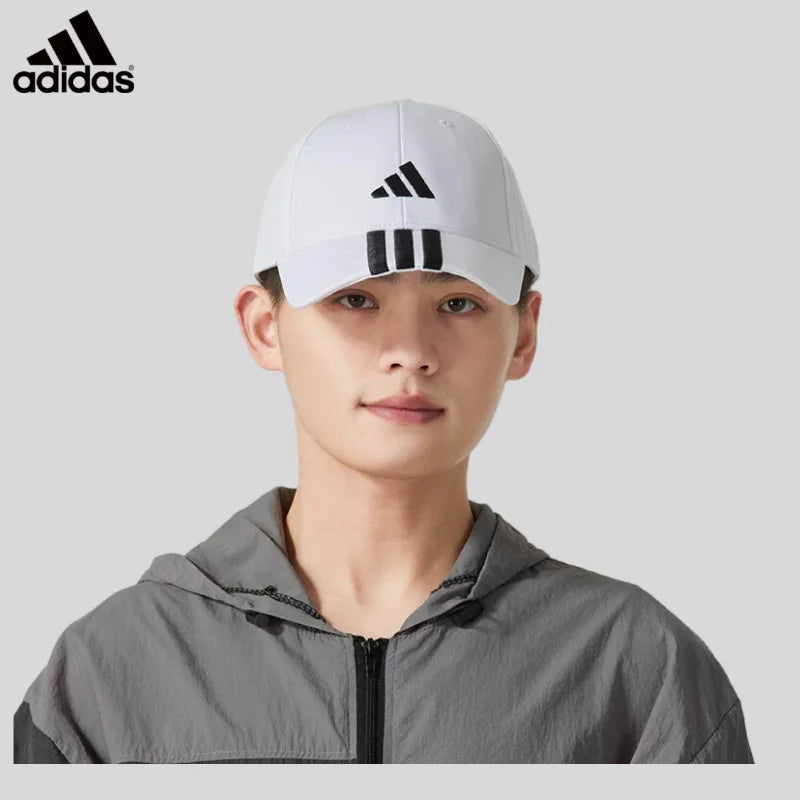 Adidas Unisex Outdoor Sun Protection Baseball Cap with Brim 2026 New Adjustable Strap Breathable Sports Casual Hat JE5652