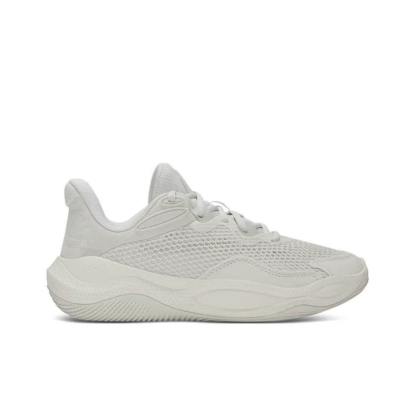 Under Armour Curry Splash 24 Abrasion Resistant Breathable Low top Basketball Shoes Unisex White 3028193-110