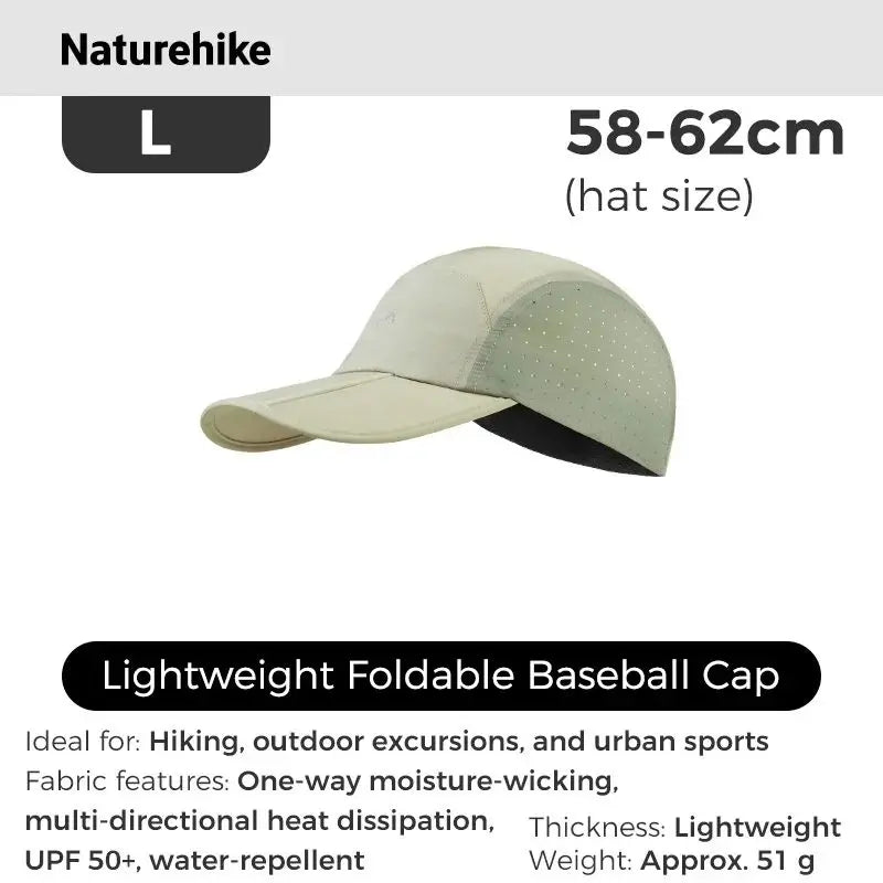 Naturehike Hiking Hat Summer Thin Breathable Mesh Baseball Caps for Men Women Outdoor Camping Fishing Running Sun Protection