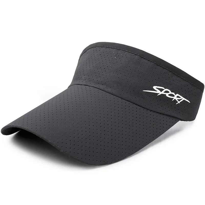 Summer An-ti UV SPORT Printed Tennis Sunhat Adjustable Top Empty Sun Protection Hat Visors Quick Dry Running Golf Baseball Caps