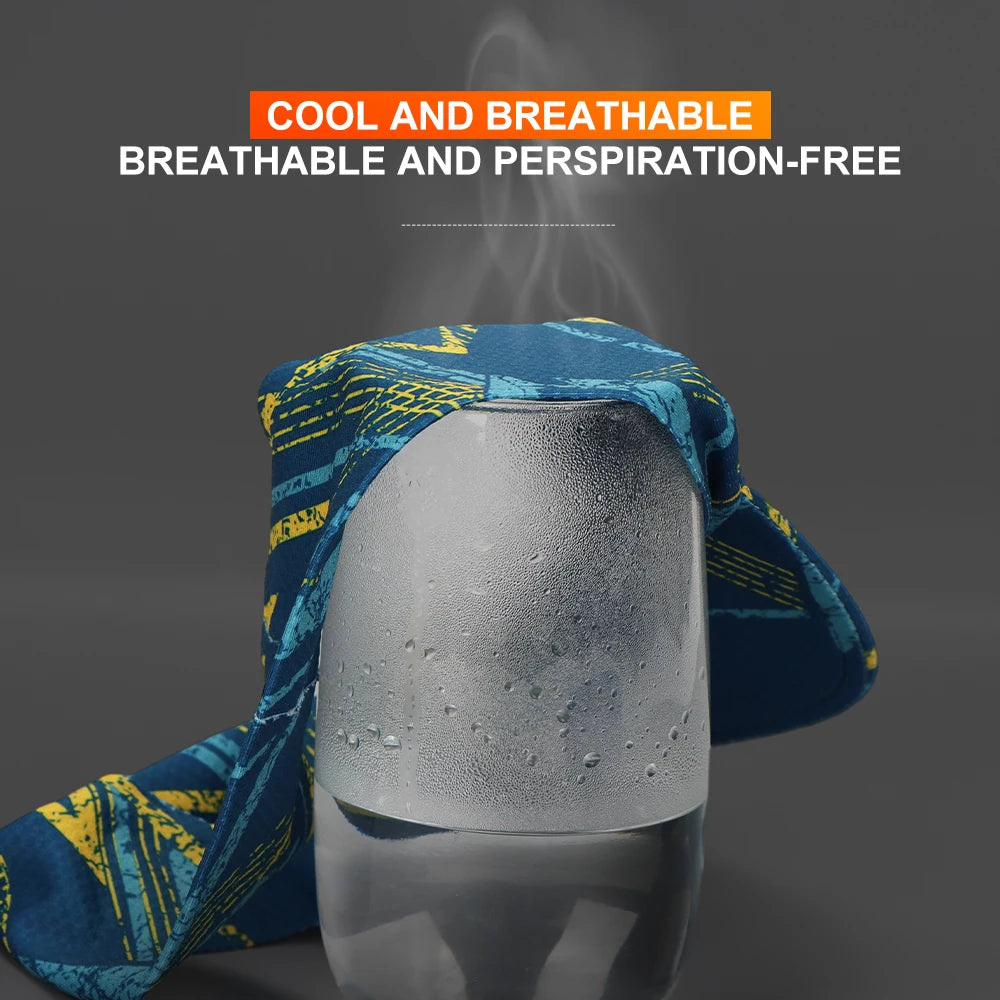 WRELS Cooling Stretchy Visor Men Mesh Baseball Cap Top Empty Tennis Golf Cap Lightweight Running Sun Protection Visor Sun Hat