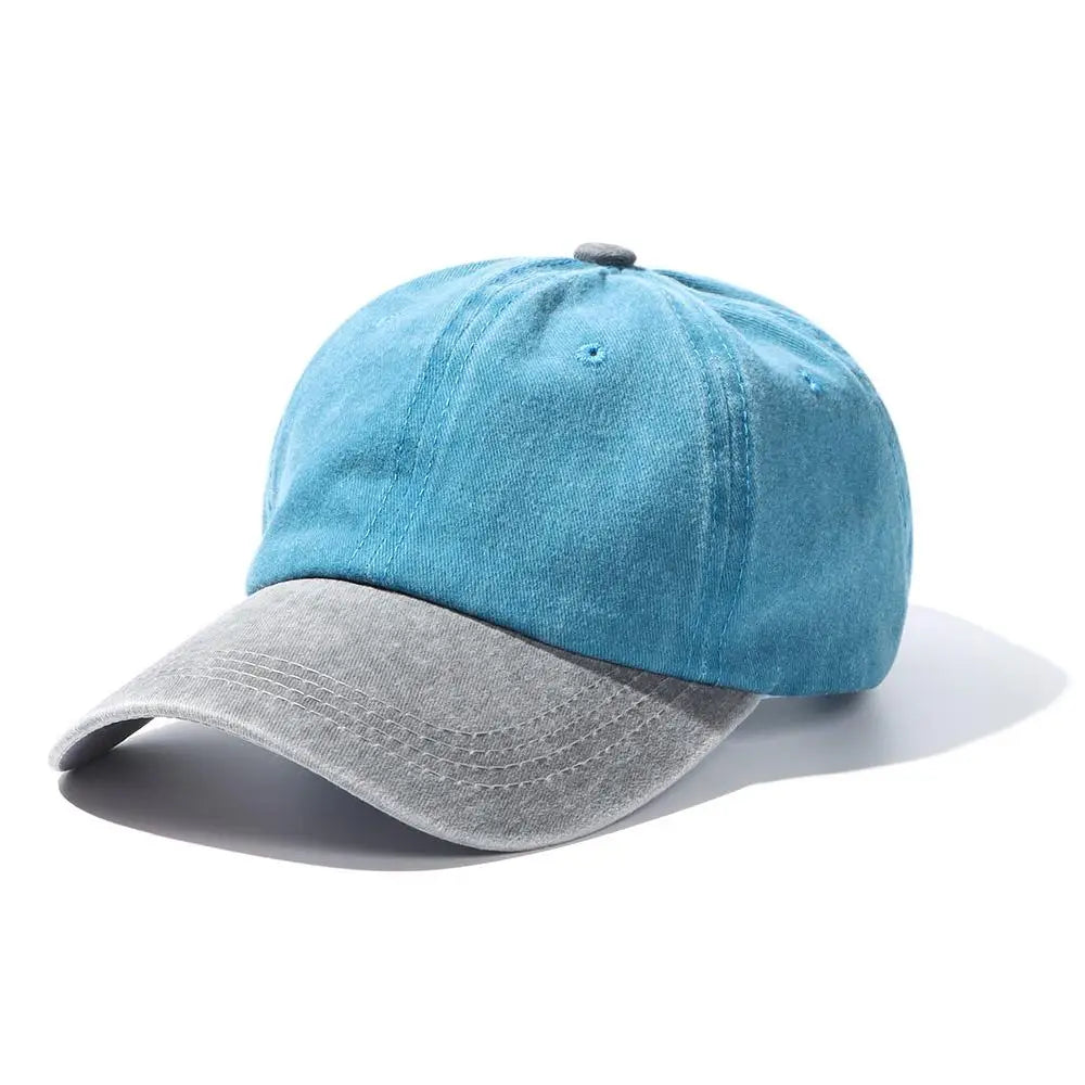 Distressed Faded WASHED DENIM Hat Vintage Men Women Trucker Baseball Caps
