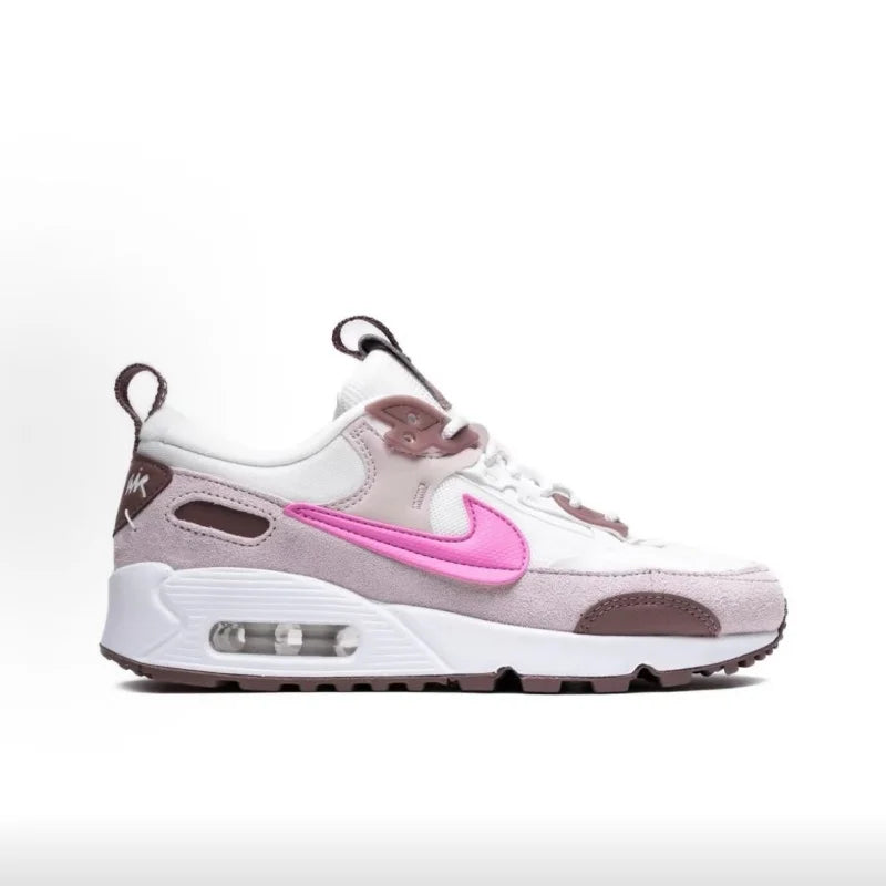 Nike Genuine Air Max 90 Scrap Men's Retro Breathable Durable Low-Top Casual Running Shoes Women's White DM9922-101