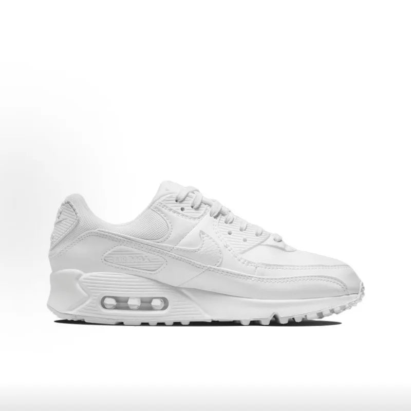 Nike Genuine Air Max 90 Scrap Men's Retro Breathable Durable Low-Top Casual Running Shoes Women's White DM9922-101