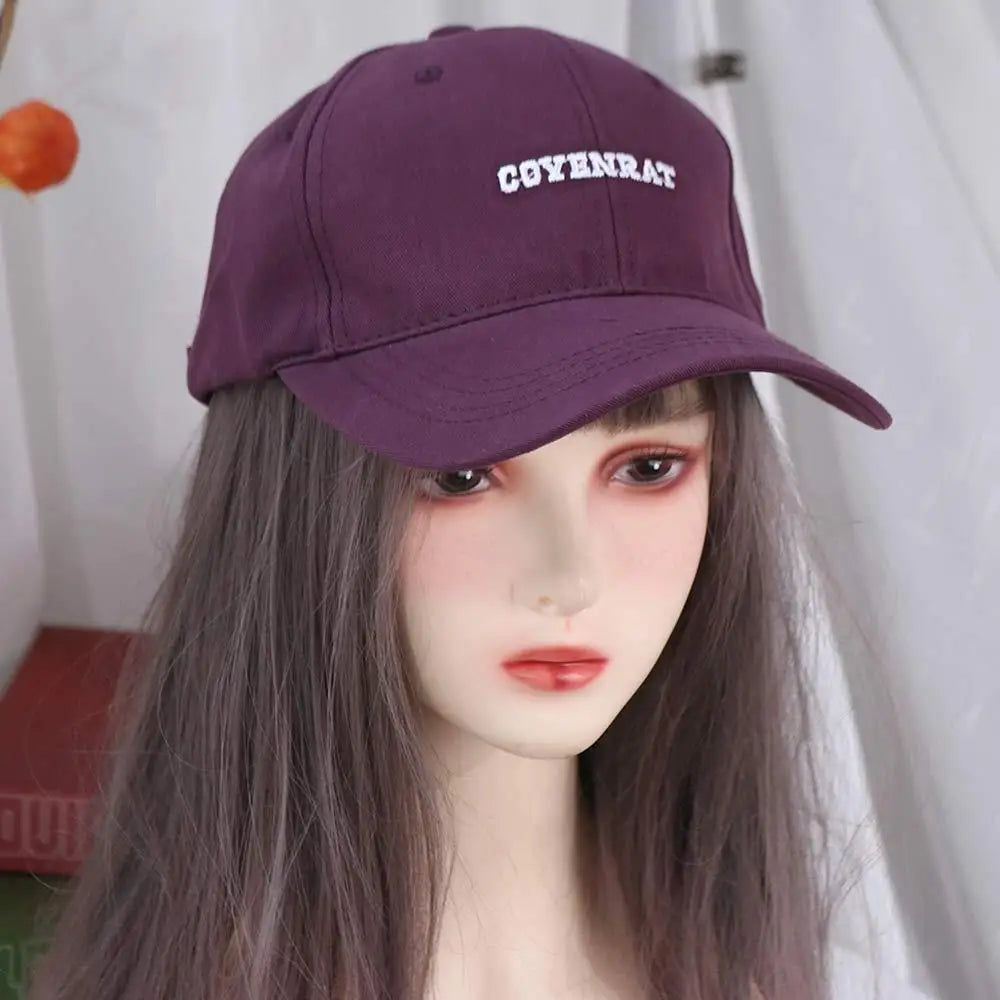 Cotton OverSize Baseball Cap Washable Adjustable Vintage Duck Tongue Cap Sun Protection Anti-UV Large Head Circlet Cap